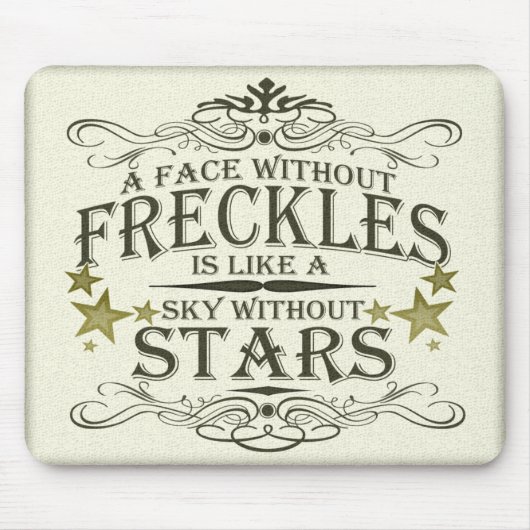 Freckles is Cute Muismat (Voorkant)