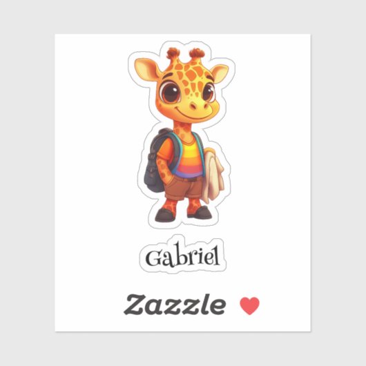 Freckly Vriend Gepersonaliseerde Vinyl Sticker (Vel)