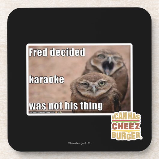 Fred beslist bier onderzetter (Voorkant)