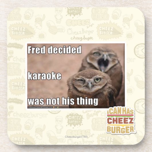 Fred beslist bier onderzetter (Voorkant)