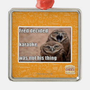 Fred beslist metalen ornament