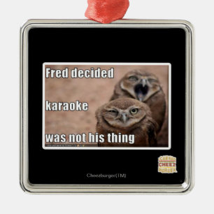 Fred beslist metalen ornament