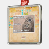 Fred beslist metalen ornament (Links)