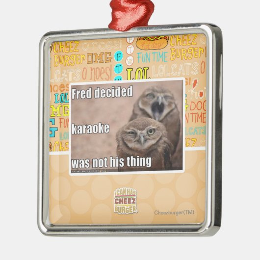 Fred beslist metalen ornament (Links)