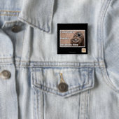 Fred beslist vierkante button 5,1 cm (In situ)