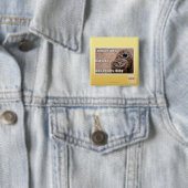 Fred beslist vierkante button 5,1 cm (In situ)