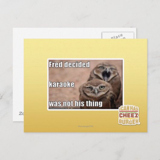 Fred besloot briefkaart (Voorkant / Achterkant)