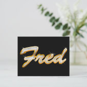 Fred Bling Briefkaart (Staand voorkant)