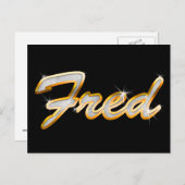 Fred Bling Briefkaart (Voorkant / Achterkant)