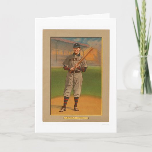 Fred Clarke Pirates Baseball 1911 Kaart (Voorkant)