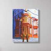 Fred en George bij Weasley's Wizard Wheezes Canvas Afdruk (Voorkant)