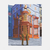 Fred en George bij Weasley's Wizard Wheezes Fleece Deken (Voorkant)