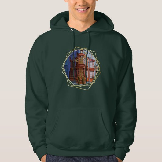 Fred en George bij Weasley's Wizard Wheezes Hoodie (Voorkant)
