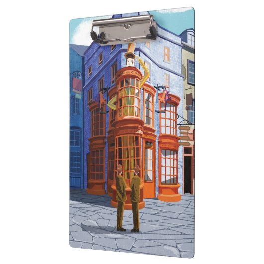 Fred en George bij Weasley's Wizard Wheezes Klembord (Links)