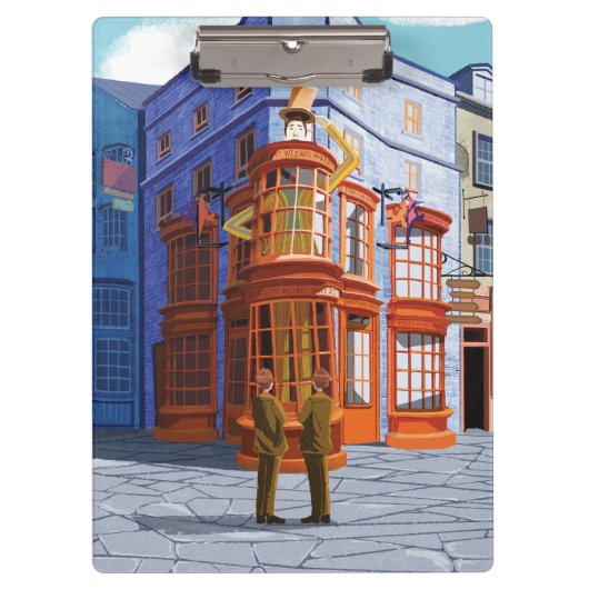 Fred en George bij Weasley's Wizard Wheezes Klembord (Voorkant)