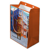 Fred en George bij Weasley's Wizard Wheezes Medium Cadeauzakje (Achterkant Gekanteld)