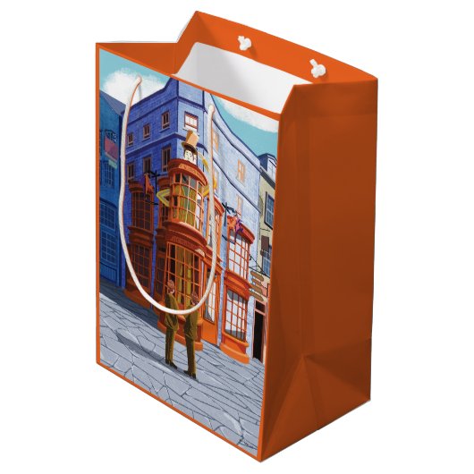 Fred en George bij Weasley's Wizard Wheezes Medium Cadeauzakje (Achterkant Gekanteld)