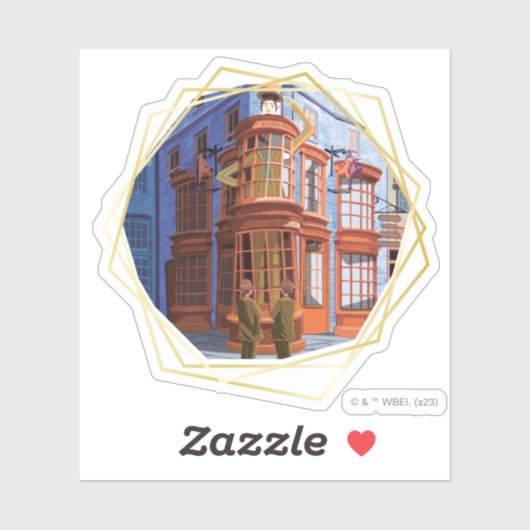 Fred en George bij Weasley's Wizard Wheezes Sticker (Vel)