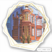 Fred en George bij Weasley's Wizard Wheezes Sticker (Voorkant)