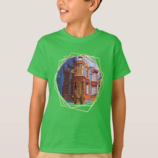 Fred en George bij Weasley's Wizard Wheezes T-shirt (Voorkant)