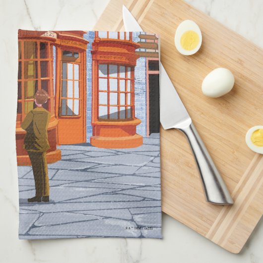 Fred en George bij Weasley's Wizard Wheezes Theedoek (Quarter Fold)