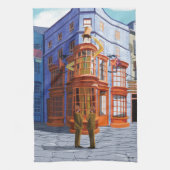 Fred en George bij Weasley's Wizard Wheezes Theedoek (Verticaal)