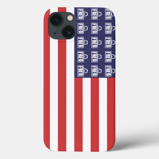 Fred Flag Case-Mate iPhone Case (Achterkant)