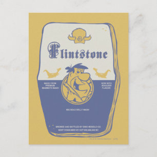 Fred Flintston Big Bold Belly Wash Briefkaart