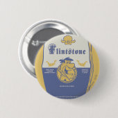 Fred Flintston Big Bold Wash Ronde Button 5,7 Cm (Voorkant /achterkant)