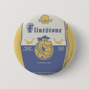 Fred Flintston Big Bold Wash Ronde Button 5,7 Cm