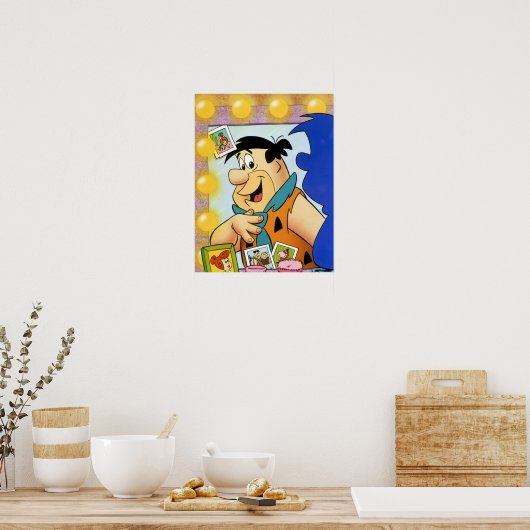 Fred Flintstone Kijk in Mirror Poster (Keuken)