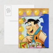 Fred Flintstone Look In Mirror Briefkaart (Voorkant / Achterkant)