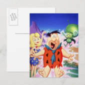 Fred Flintstone onder een schuine streep Briefkaart (Voorkant / Achterkant)