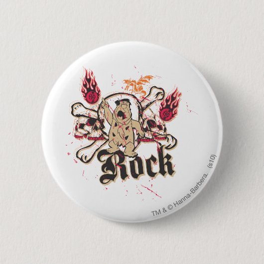 Fred Flintstone Ronde Button 5,7 Cm (Voorkant)