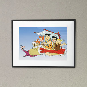 Fred Flintstone Wilma Barney and Betty PEBBLES™ Poster