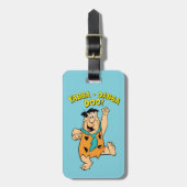 Fred Flintstone Yabba-Dabba Doo! Bagagelabel (Voorkant verticaal)