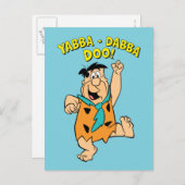 Fred Flintstone Yabba-Dabba Doo! Briefkaart (Voorkant / Achterkant)