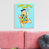 Fred Flintstone Yabba-Dabba Doo! Canvas Afdruk (Insitu (Woonkamer))