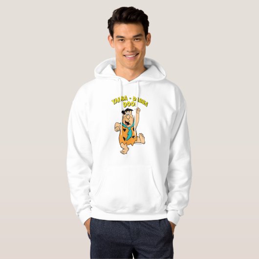 Fred Flintstone Yabba-Dabba Doo! Hoodie (Voorkant volledig)