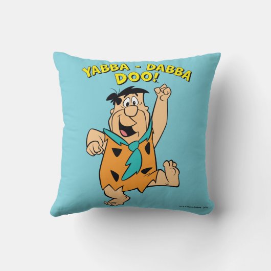 Fred Flintstone Yabba-Dabba Doo! Kussen (Achterkant)