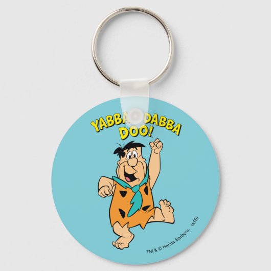 Fred Flintstone Yabba-Dabba Doo! Sleutelhanger (Voorkant)