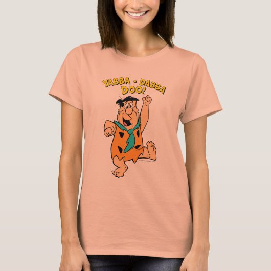 Fred Flintstone Yabba-Dabba Doo! T-shirt (Voorkant)