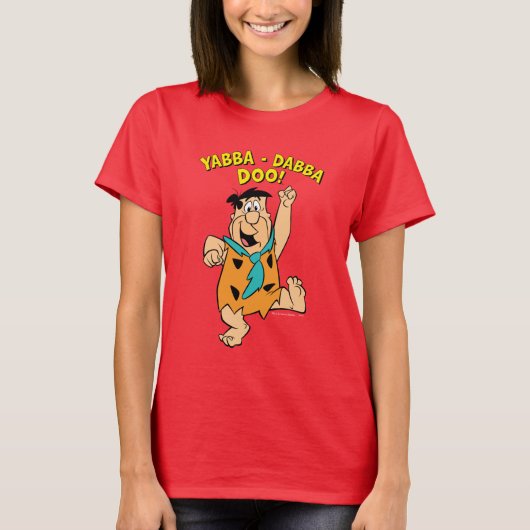 Fred Flintstone Yabba-Dabba Doo! T-shirt (Voorkant)