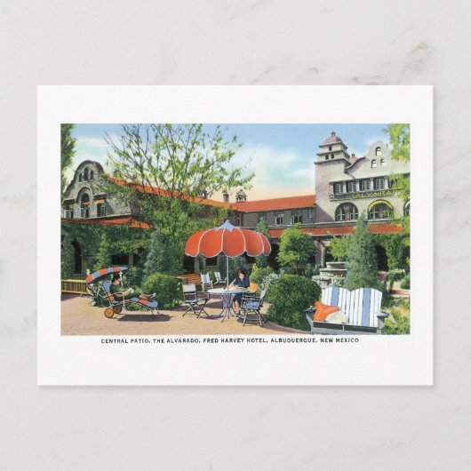 Fred Harvey Hotel, Albuquerque, New Mexico Briefkaart (Voorkant)