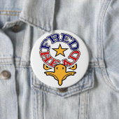 Fred Head Eagle 4-inch Button (enorm) (In situ)