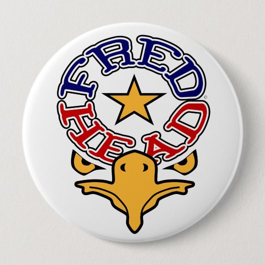 Fred Head Eagle 4-inch Button (enorm) (Voorkant)