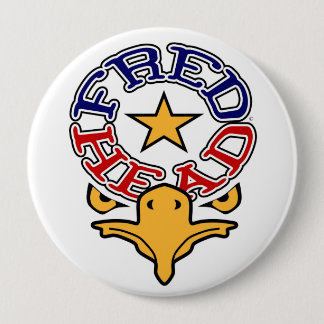 Fred Head Eagle 4-inch Button (enorm)