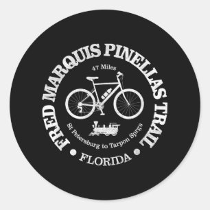 Fred Marquis Pinellas Trail Fietsen Florida Ronde Sticker
