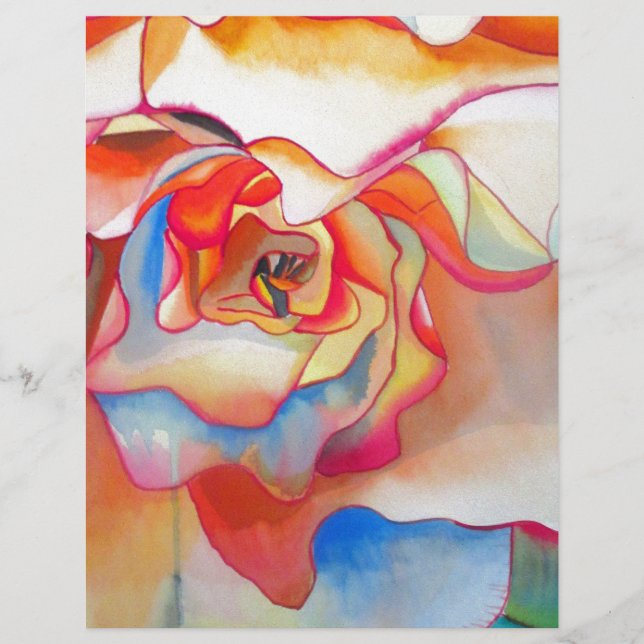 Fred martin begonia waterverf art (Voorkant)