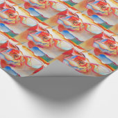 Fred martin begonia waterverf art cadeaupapier (Hoek)